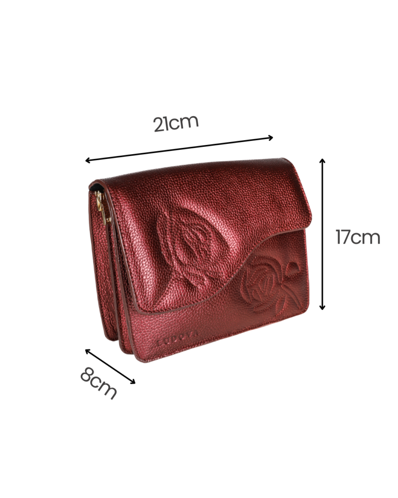 Wymiary torebki skórzanej - szerokość, wysokość, głębokość