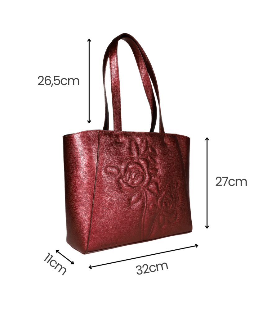 Wymiary torebki skórzanej - szerokość, wysokość głębokość